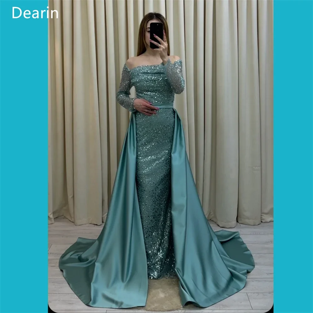 Вечернее платье по индивидуальному заказу дерианское с открытыми плечами юбки