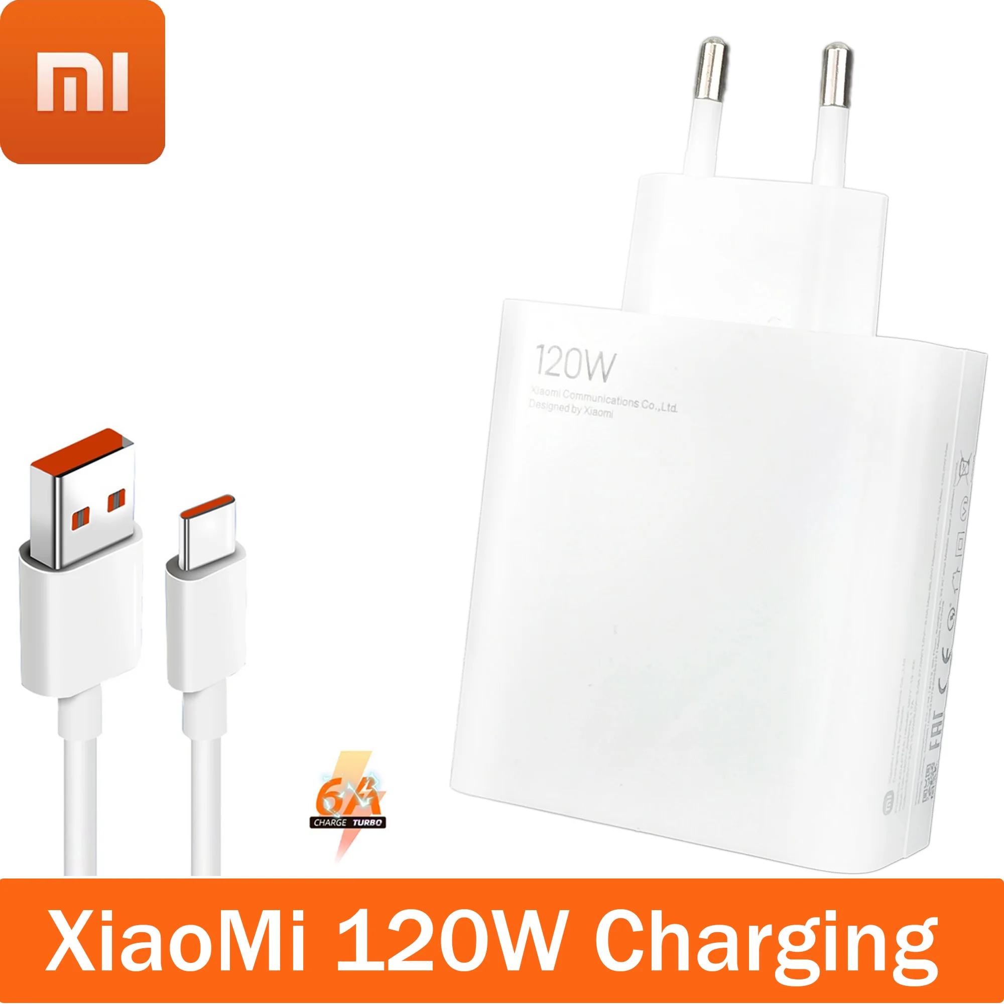 

Зарядное устройство XiaoMi 120 Вт, Оригинальный планшет Hypercharge Turbo, адаптер для зарядки ноутбука, 6A Usb C кабель для Mi 12 11 Ultra 10X RedMi Note 11