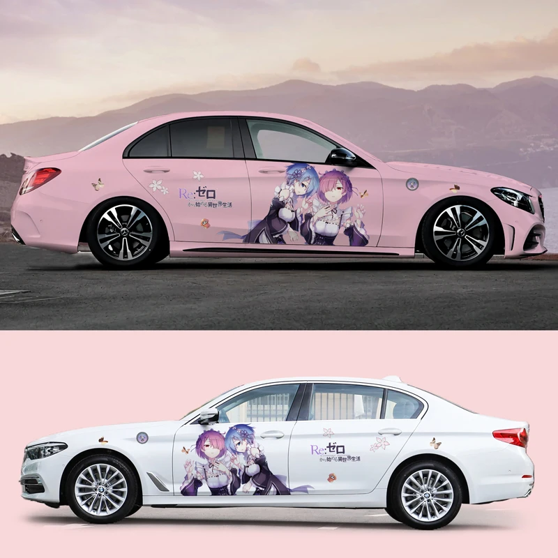 

Anime ITASHA Rei Car wrap Door Side Stickers Fit With Any Cars Vinyl graphics car accessories car stickers car decal