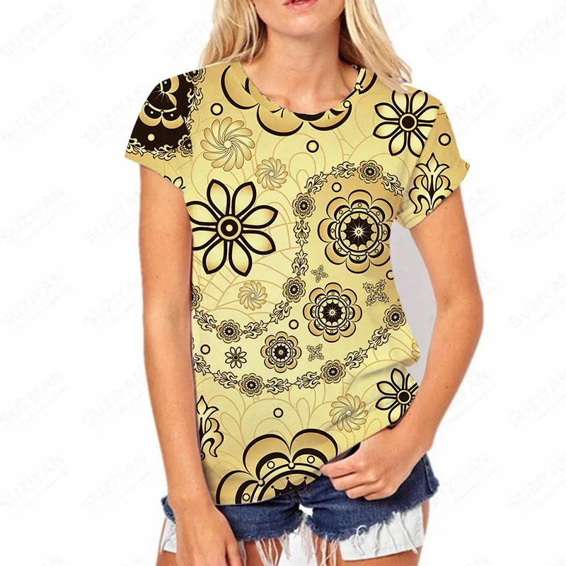 

Модный базовый топ с принтом, дизайнерская летняя одежда, женская одежда для женщин, шикарная Гавайская дикая женщина, Лидер продаж 2022, Мужс...