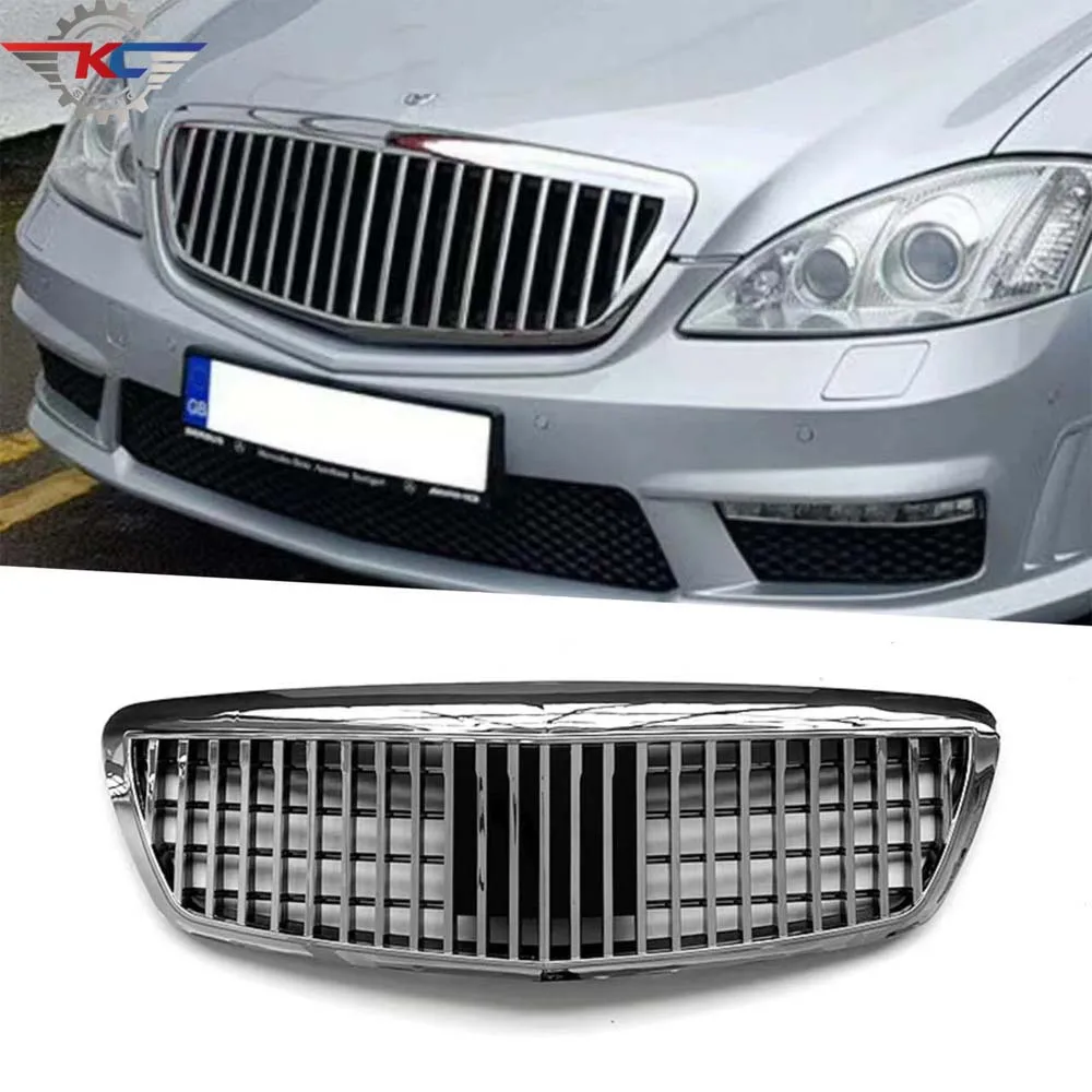 Передняя решетка радиатора для Mercrdes S Class W221 2005-2008 S300 S350 S400 S500 S600 гоночный гриль