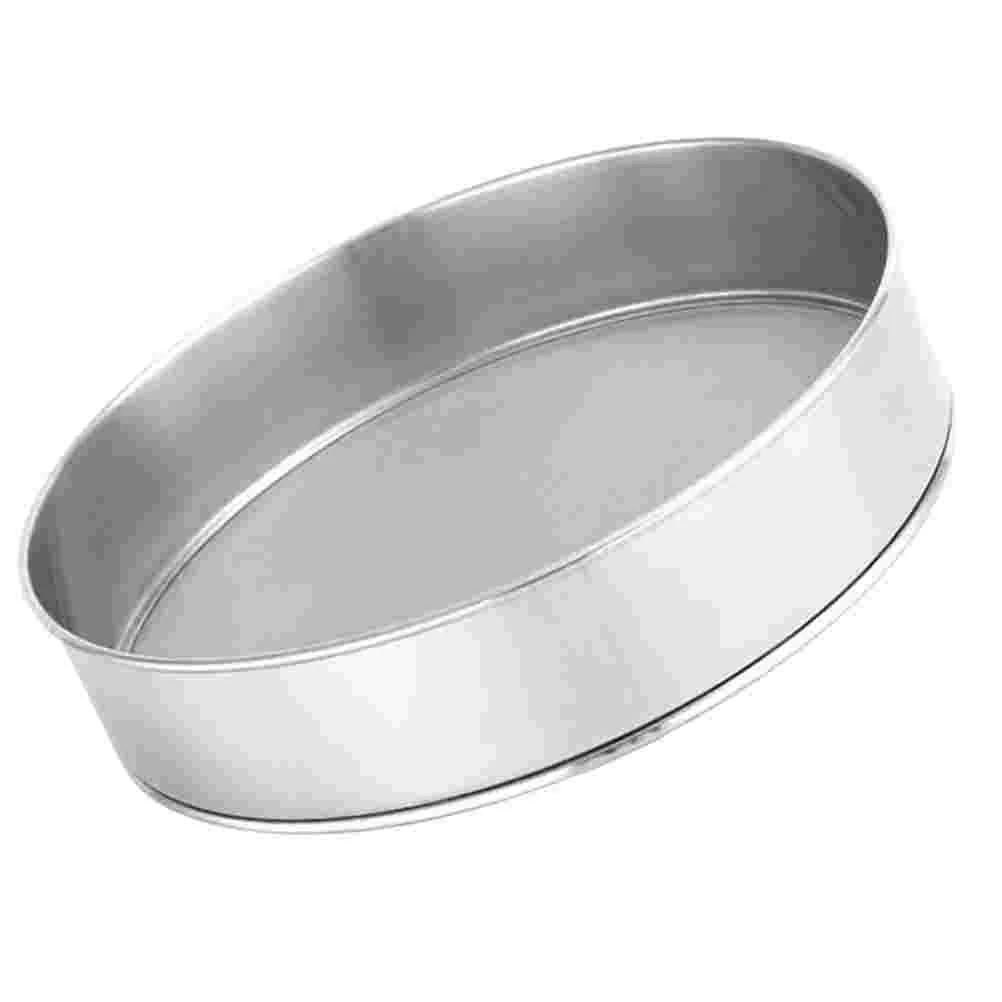 

Flour Sifter Mesh Strainer Sieve Fine Baking Stainless Steelfilter Round Sifting Shaker Kitchen Metal Large Cake Sugar Strainers