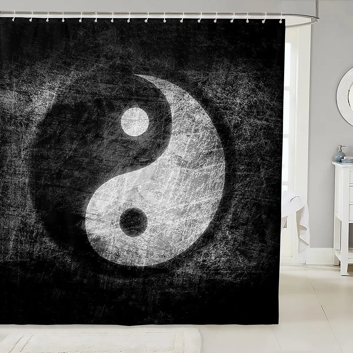 

Занавески для душа Yin Yang для ванной комнаты, шторы для ванной комнаты в стиле бохо, декоративные шторы для ванной со Сплетницей