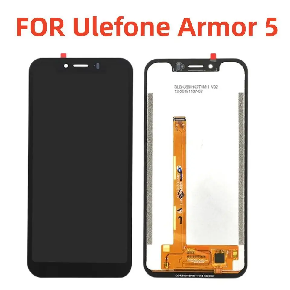 

New 5.85 Inch Touch Screen+1512x720 LCD Display Assembly Replacement For Ulefone Armor 5/Armor 5s Android 8.1 Phone