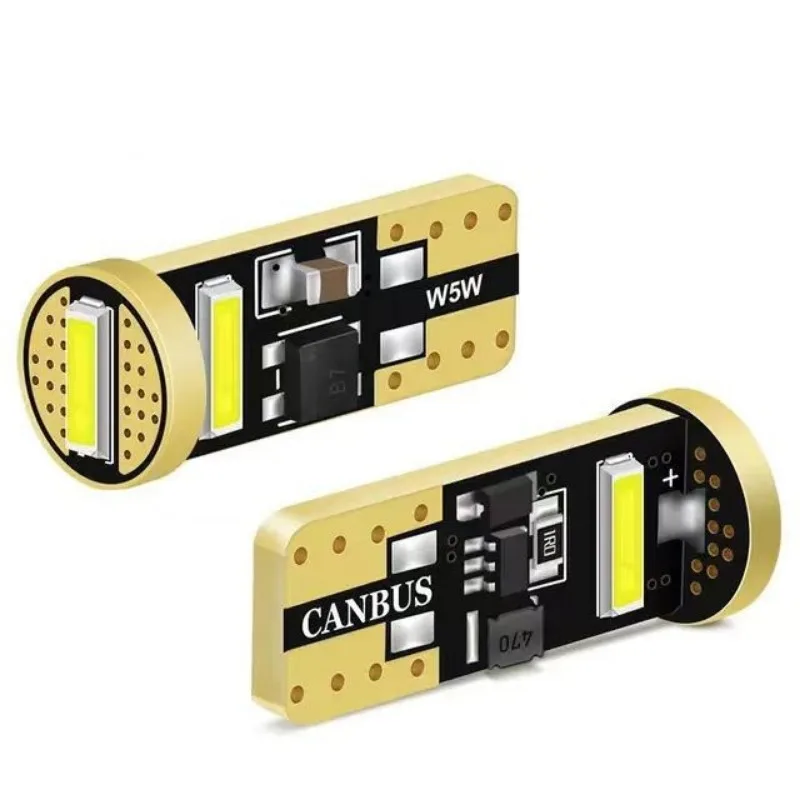 

2 шт. T10 W5W светодиодные лампы 194 168 7020 3SMD светодиодные автомобильные Canbus внутренние карты купольные огни Parling Light автосигнальная лампа 12 В 6000 К