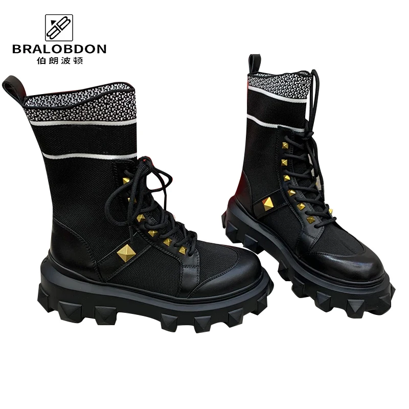 

Boots Martens winter season thin women 2022 new boots winter breathable fried street ankle boots slimming shoelace box