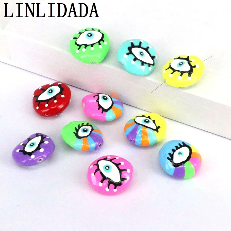 

Бусины-разделители из пресноводного жемчуга для сглаза, 10 шт.