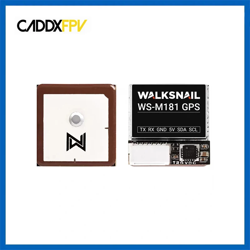 

CADDX Walksnail WS-M181 GPS M10 GNSS BUILT-IN QMC5883 Compass Ceramic Antenna for RC Airplane FPV Freestyle Long Range DIY Parts