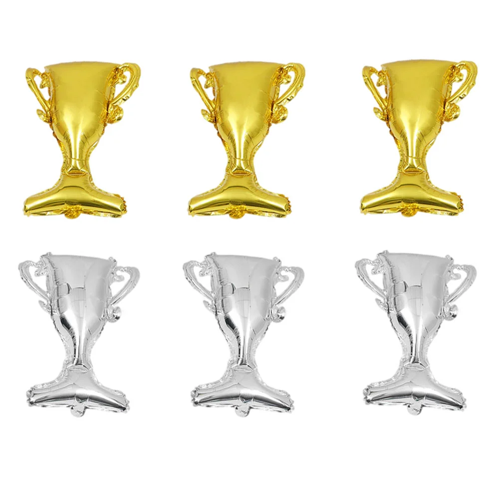 

6pcs Festival Balloons Graduation Party Trophy Balloons Balloon Decorations