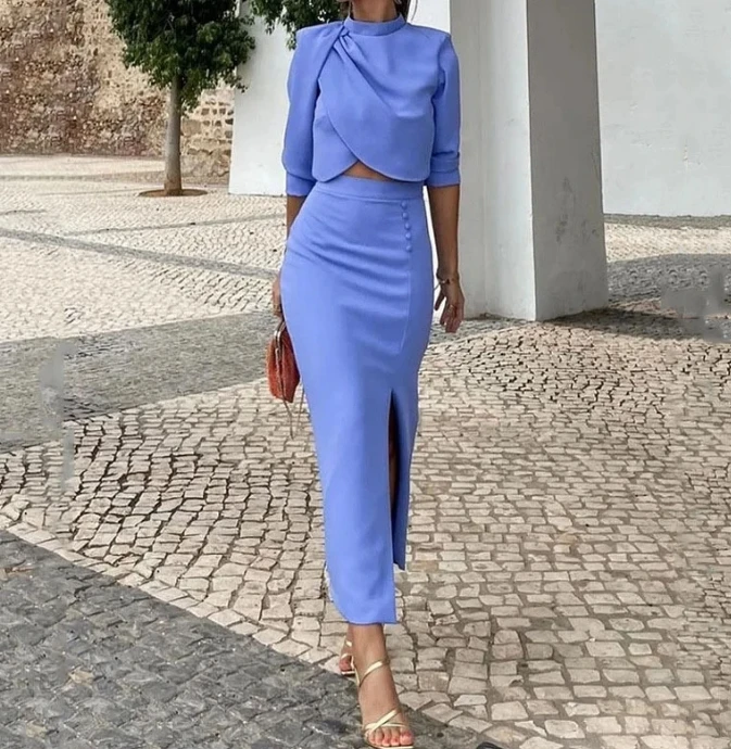 Женский модный однотонный плиссированный укороченный топ с круглым вырезом