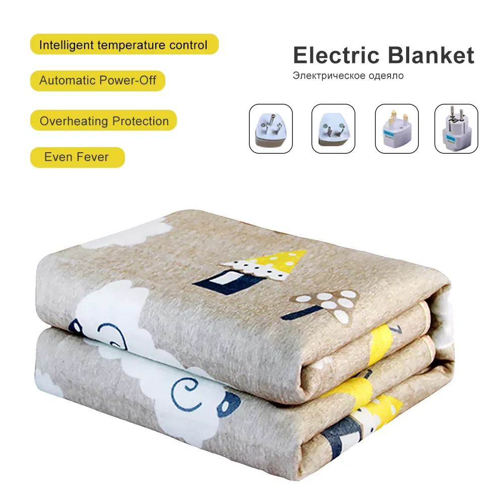 

blanket 220v Plush Electric Blanket Heater Adjustable Body Blanket heated Control Winter thermal blanket for massage