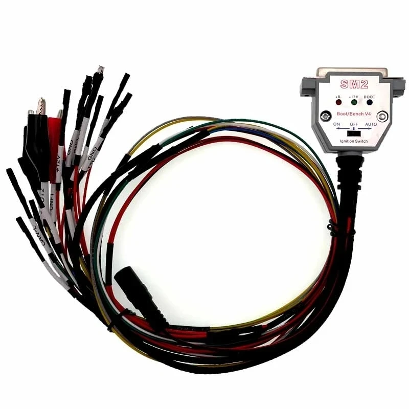 Лучший 3-светодиодный кабель для загрузки DB25 ECU Bench Pinout для SM2 PRO J2534 VCI Read and Write ECU BOOT GND KLINE CAN-L CAN-H (art.: 3920cbdd3601f) - 3920cbdd3601f