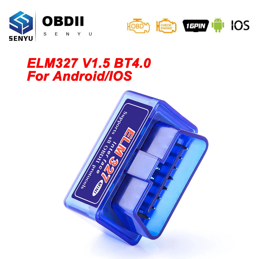 ELM327 V1.5 OBD2 сканер Bluetooth 4 0 для Android/IOS OBD 2 Автомобильные диагностические инструменты