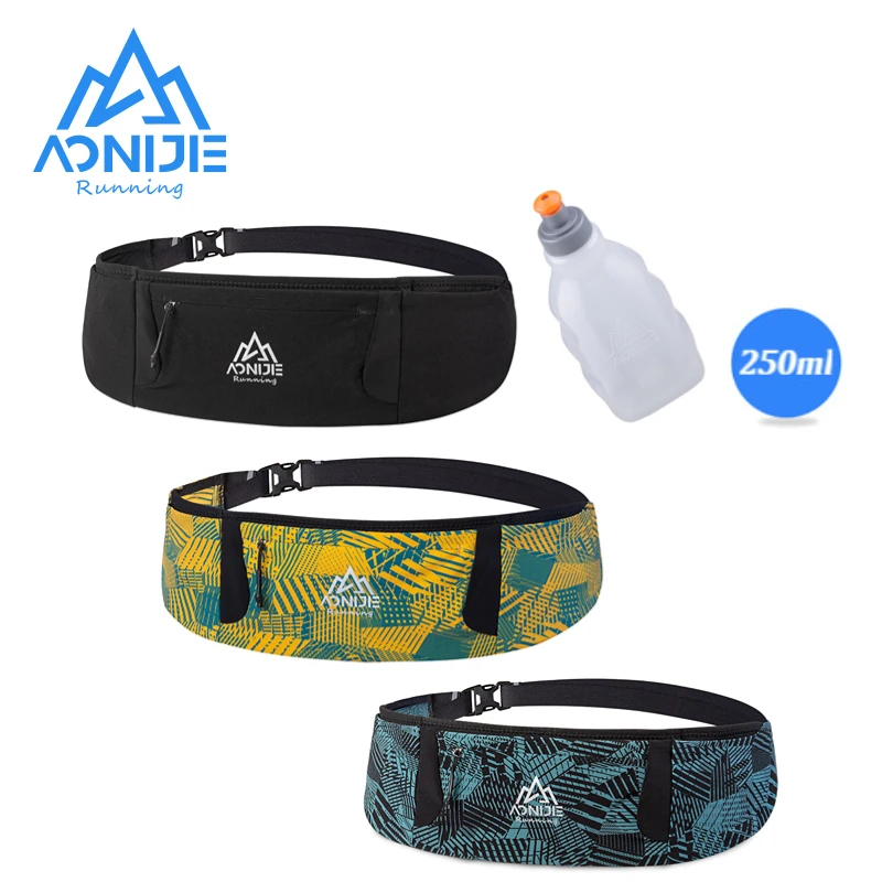 AONIJIE W8115 250ML Unisex Lightweight Sports Running Fanny Pack Run Pocket Adjustable Waist Bag For Waist Size 68cm To 110cm