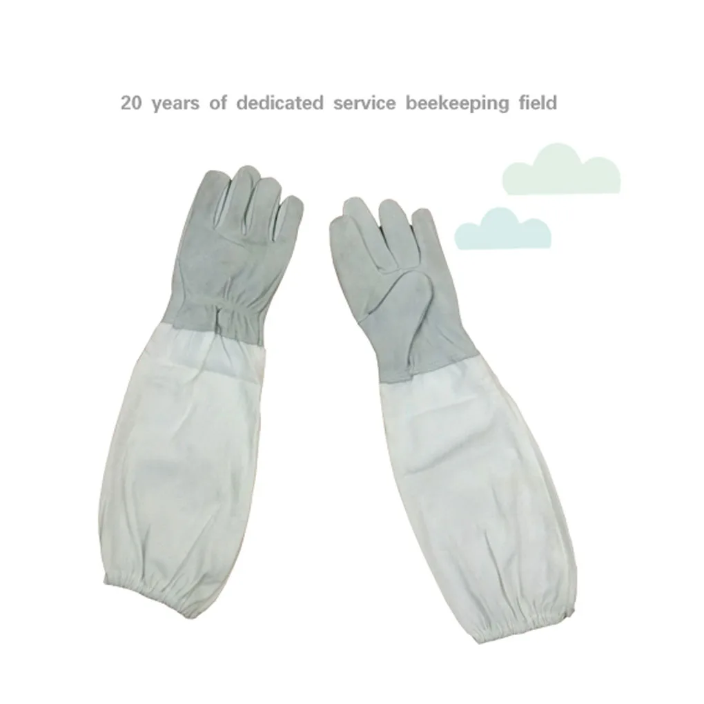 

1 Pair Beekeeping Gloves Protective Sleeves Long Gardening Gloves Unisex Anti-bee Glove For Apiculture Beekeeping Gloves Tools