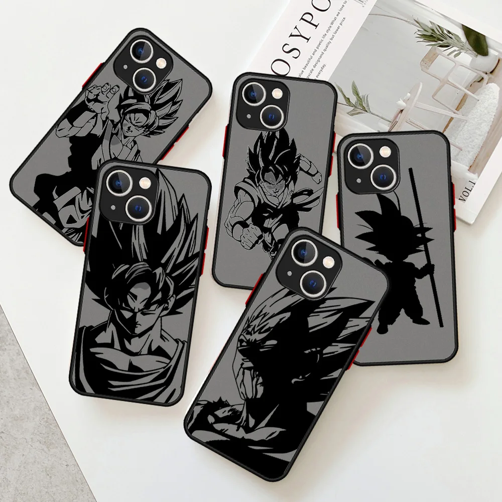 

Dragon Ball Anime Matte Case For Apple iPhone 13 Pro 11 12 7 XR X XS Max 8 6 6s Plus SE 2022 Soft Phone Cover