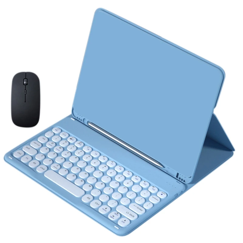 

Чехол для планшета с перезаряжаемой Bluetooth светящейся клавиатурой ПУ Чехол для Huawei Matepad 10,4