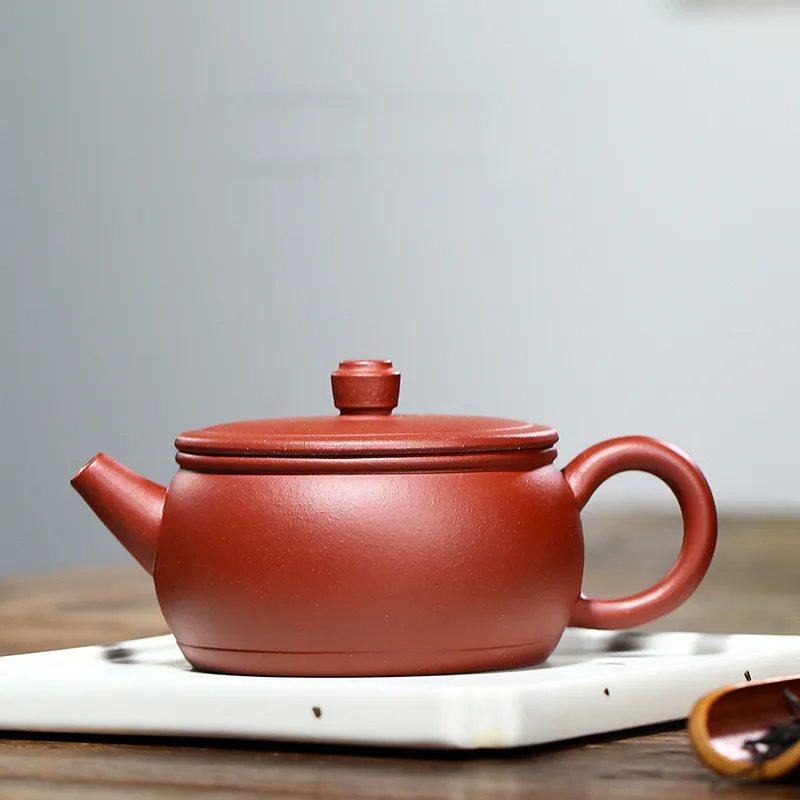 

Глиняный Чайник из исинской глины 240 см3, крышка со слоном, бытовая чайная посуда кунг-фу, керамический чайник, чайные горшки из сырой руды, товары для чайной церемонии