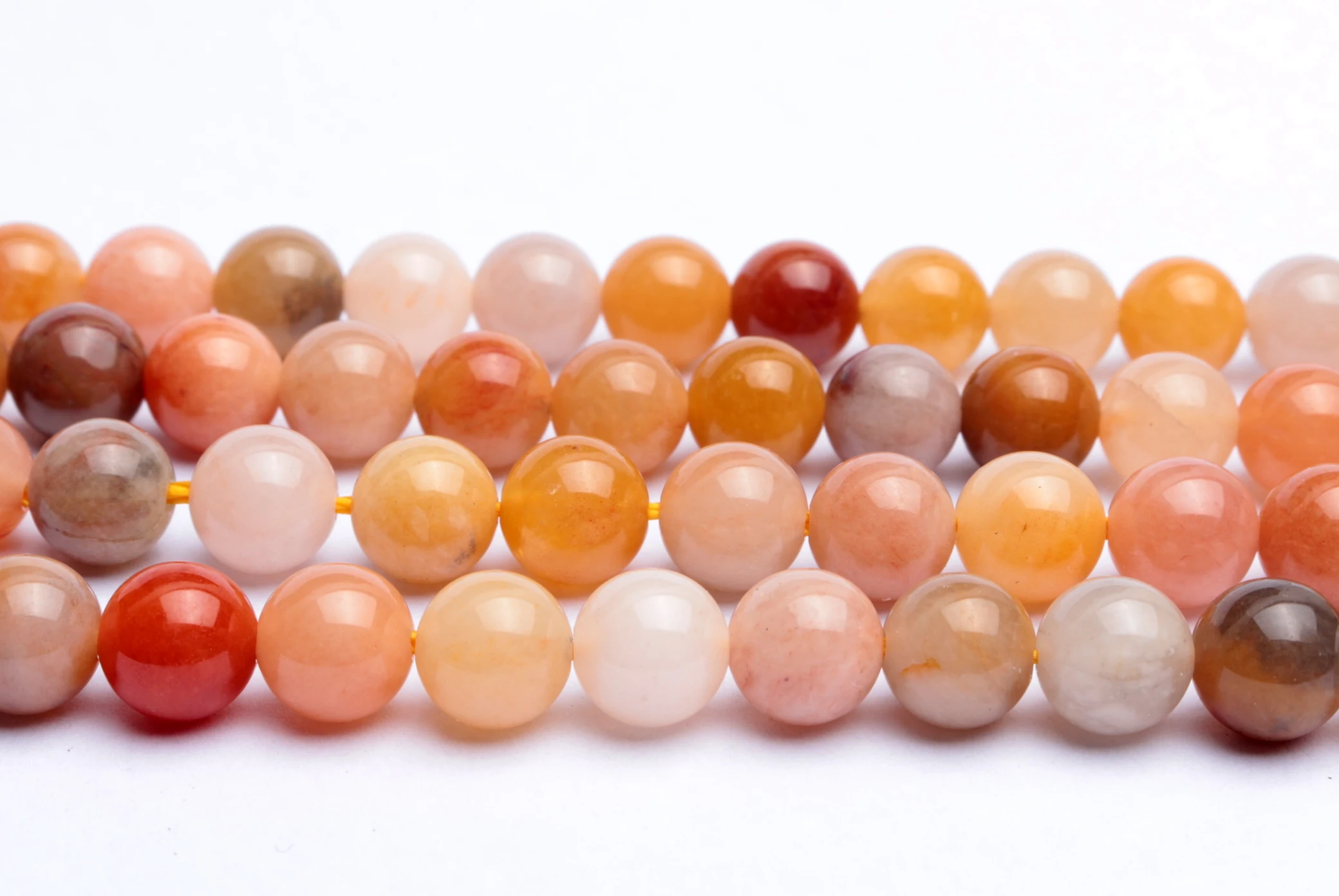 

1 нить/набор из натурального золотистого нефрита, очень красивый дизайн браслета «сделай сам» (около 38 см)