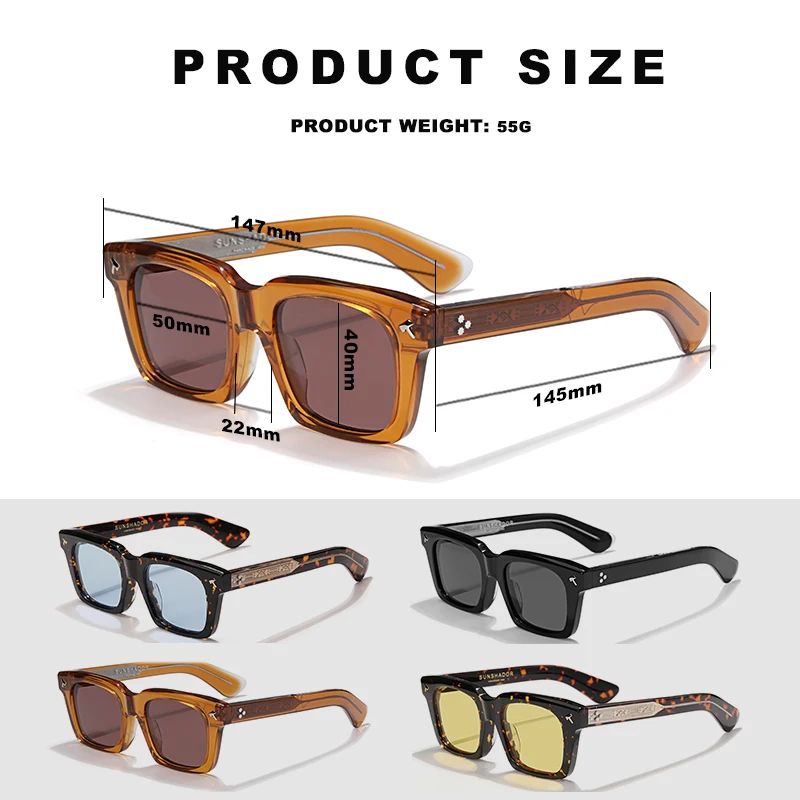 Модные ацетатные солнцезащитные очки для мужчин и женщин роскошные брендовые