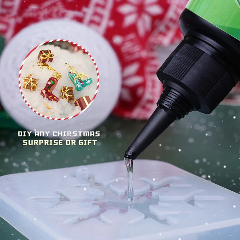 

DIY UV Resin -100g DIY Christmas Decoration Transparent UV Curing Ultraviolet Cure Resin Solar Cure Sunlight Activated Resin