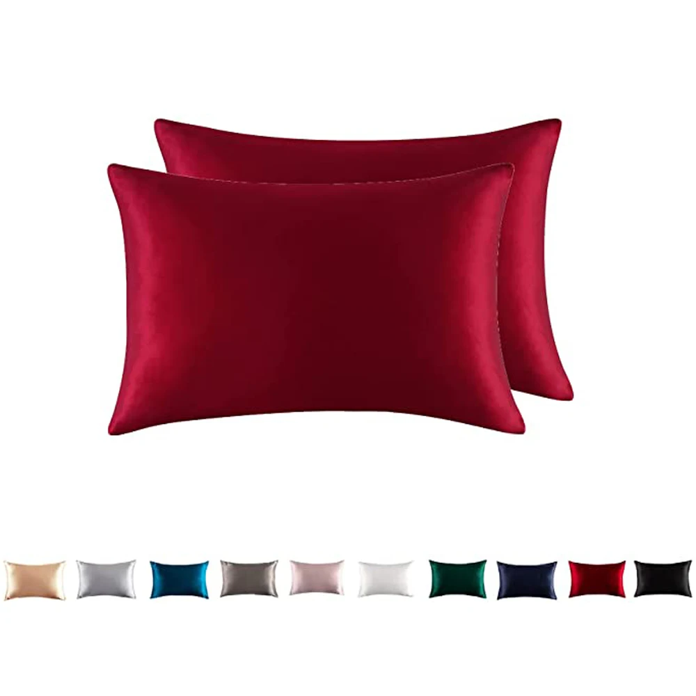 

TOLDIM100% Pure Mulberry Silk Pillowcase Both Side Real Silk Pillowcases ( 2 pcs) Slip Silk Pillowcase wholesale free s