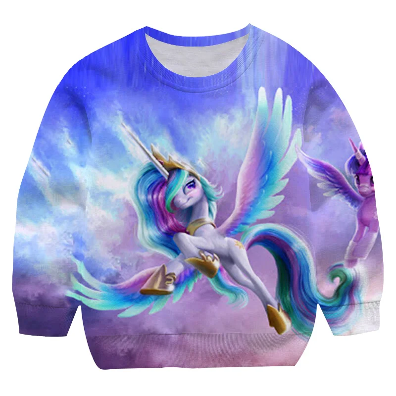 

Children's Cute Unicorn Clothing For Boys Spring Autumn New Kids Cartoon Unicorn Sweatshirt Fashion Baby Girls Unicorn Clothes