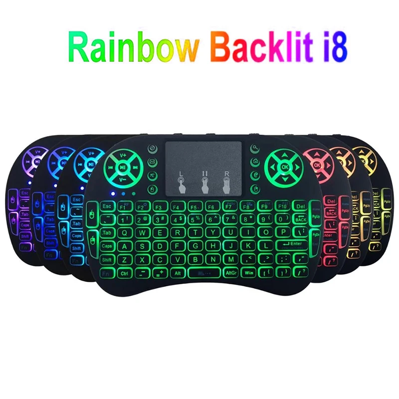 Мини-клавиатура со светодиодной радужной подсветкой 2 4 ГГц |