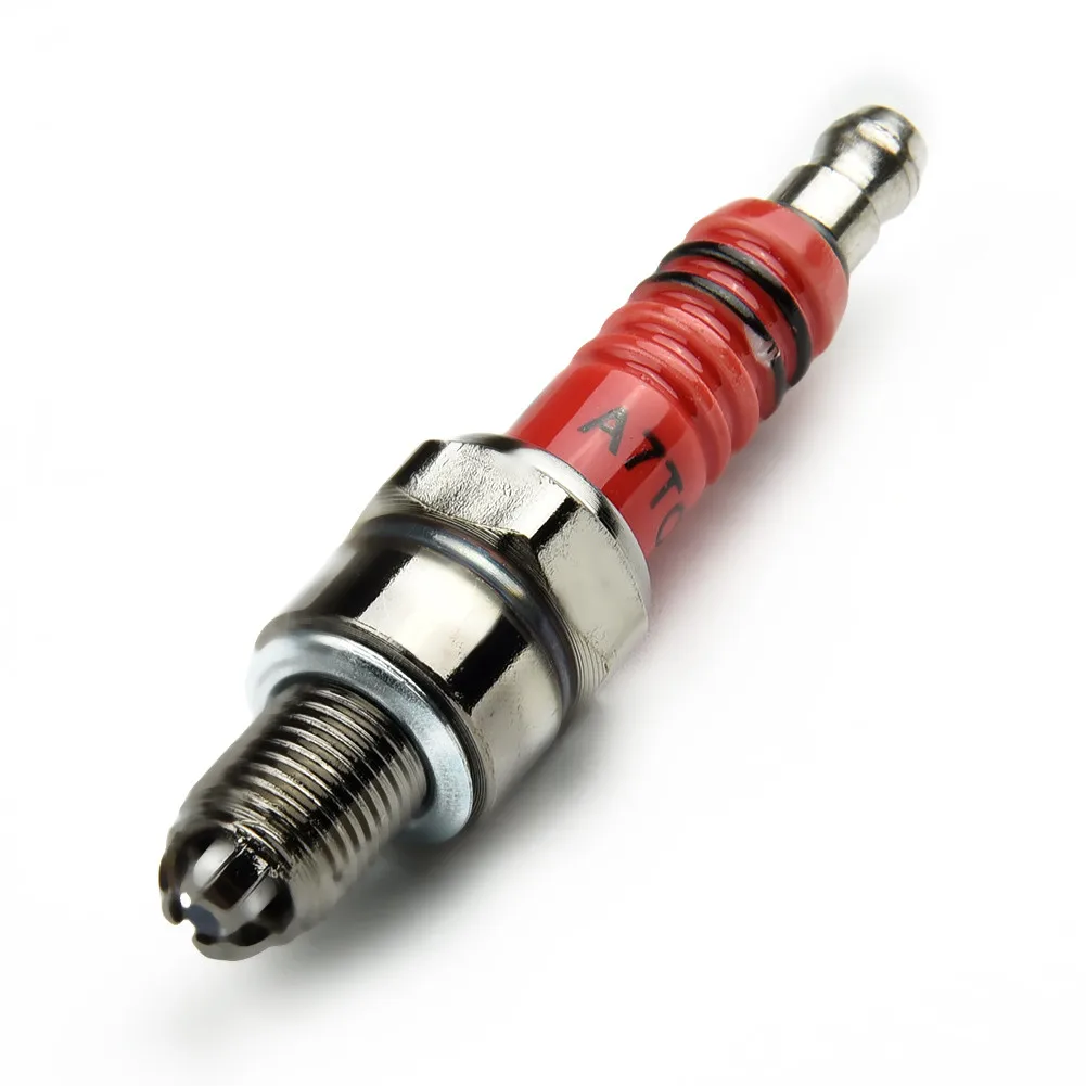 

1pcs 3-Electrode Spark Plug A7TC Replacement For 50CC-150CC ATV Motorcycle GY6 50CC 70CC Scooter Dirtbikes Go Kart Spark Plug