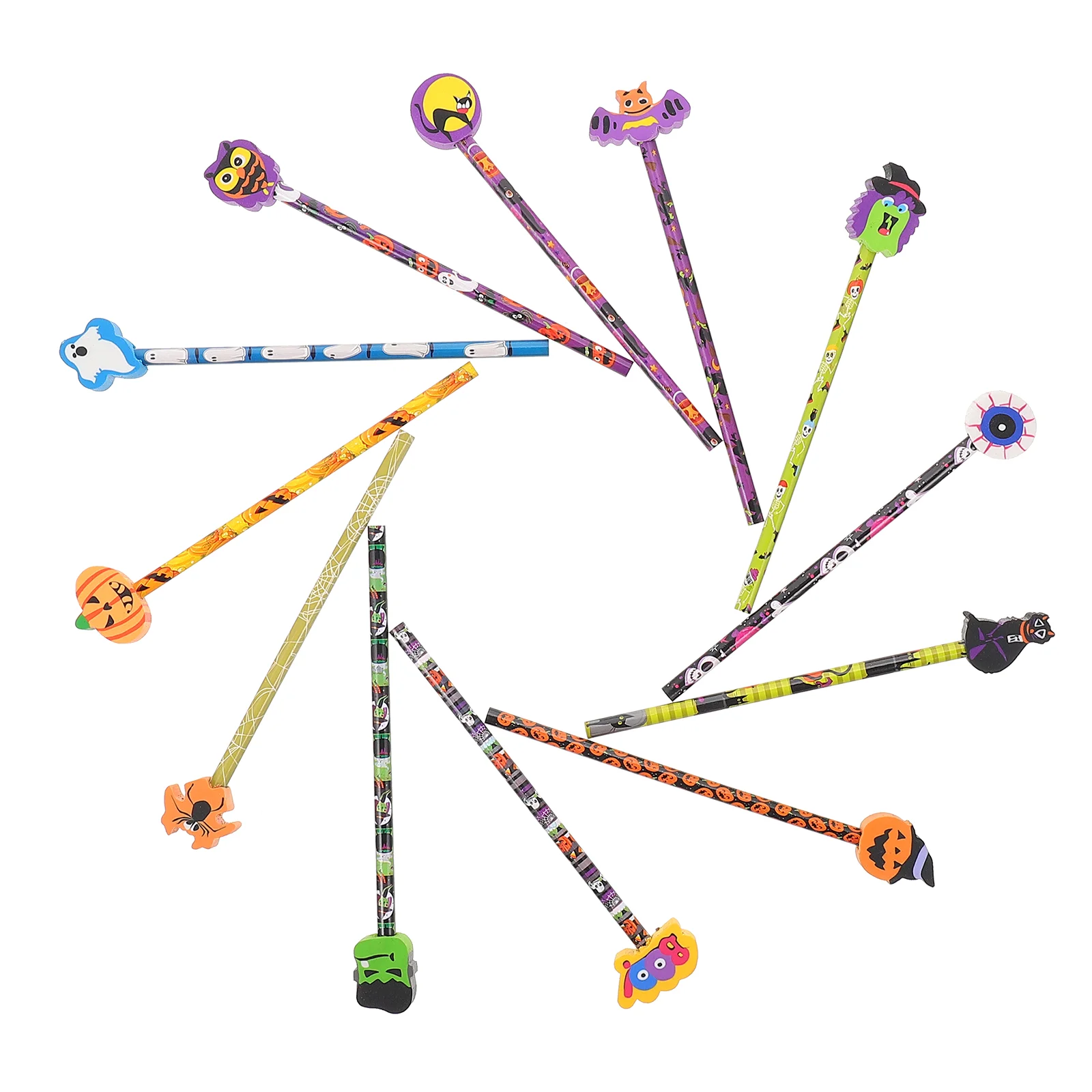 

Halloweenkids Drawing Eraser Writing Students Erasers School Stationery Woodencartoon Prizes Sketch Themed Beginner Children