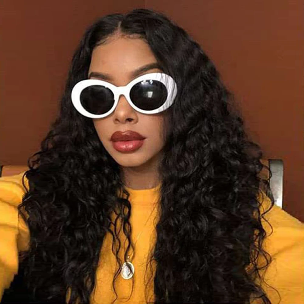 

AIMEYA Black Deep Wave Lace Front Human Hair Wigs Density 180% And 150% Natural Human Hair Wigs For Women With Natural Hairline