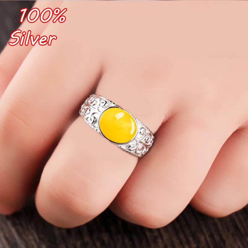 

Wholesale 925 Sterling Silver Color Adjustable Ring Base Settings With 8*10MM/6*6MM Oval Wax Turquoise Ring Blanks DIY Jewelry