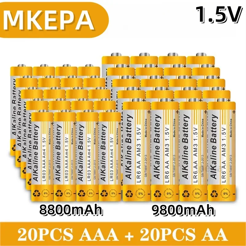 1 5 В AA 9800 мАч AAA 8800 Батарея lpega для светодиодной игрушки Mp3 Камера Вспышка Бритва