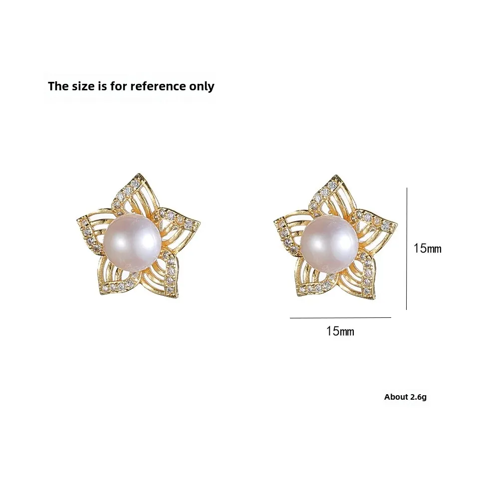 Винтажные серебряные иглы с натуральным пресноводным жемчугом для женщин модные