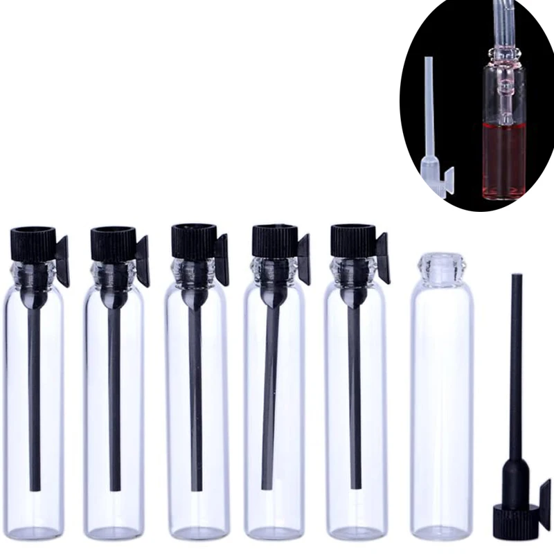 

100Pcs 1ml 2ml 3ml Glass Mini Small Empty Perfume Sample Bottles Travel Refillable Aromatherapy Essential Oils Liquid Vials