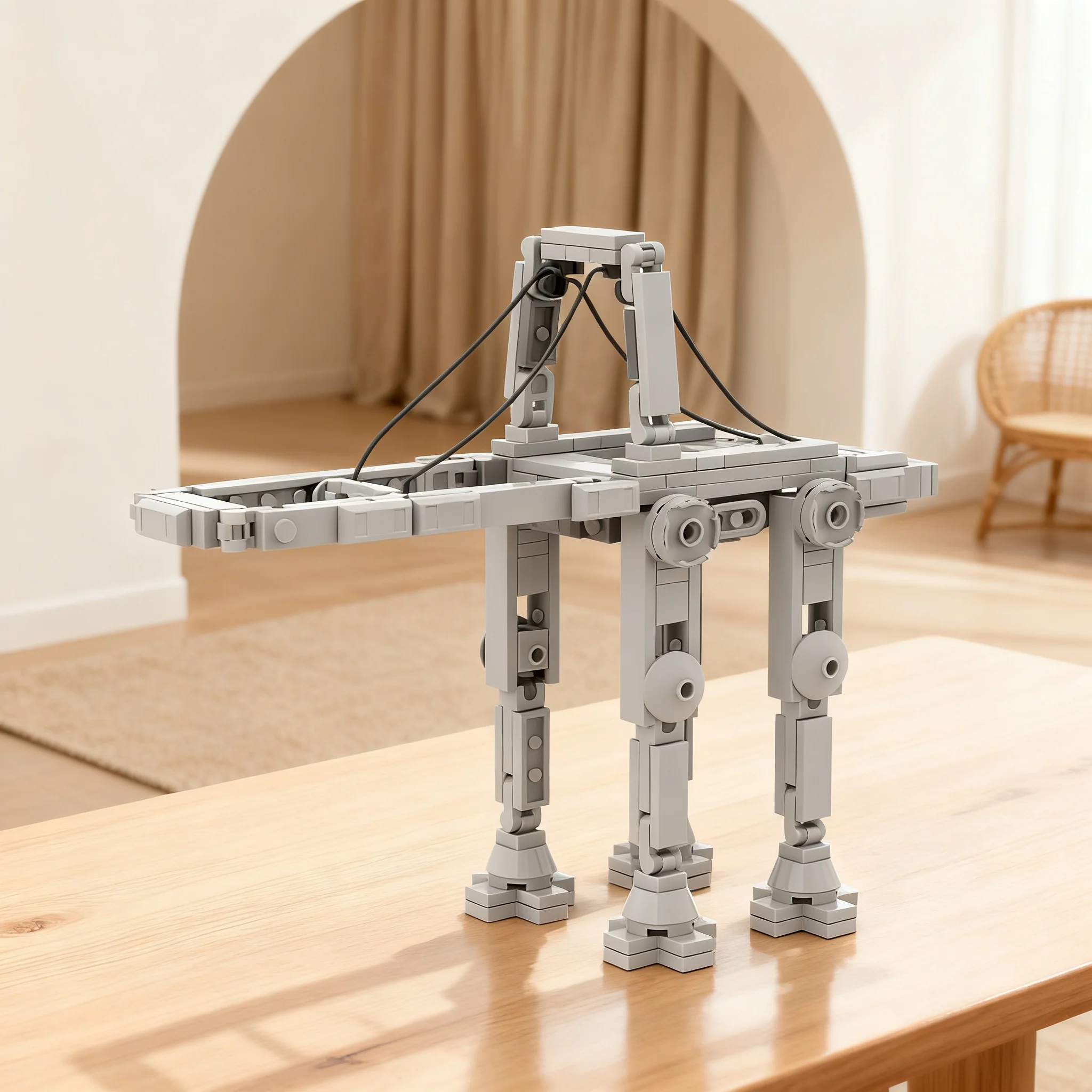 Фото 213 деталей MOC Star Battle Micro OI-CT Walker, модель из строительных блоков, рождественский подарок, игрушки, коллекция, сборка, рукоделие, творческое искусство. №1