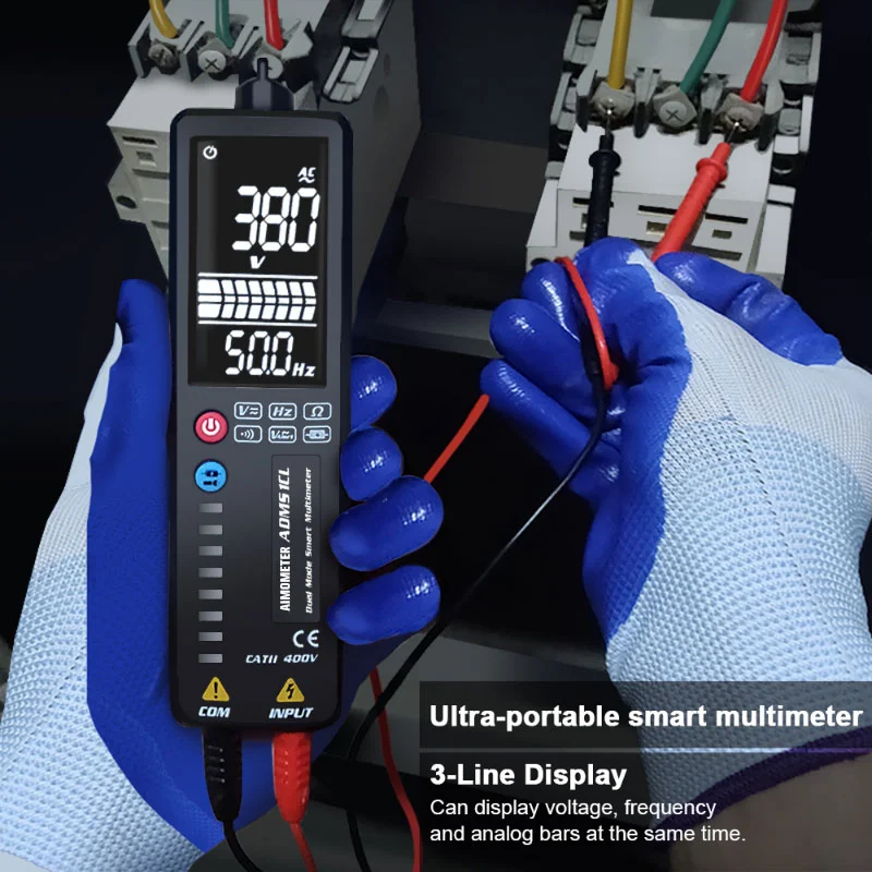 Фото Детектор напряжения AIMOMETER, Бесконтактный измеритель напряжения с ЖК дисплеем №4