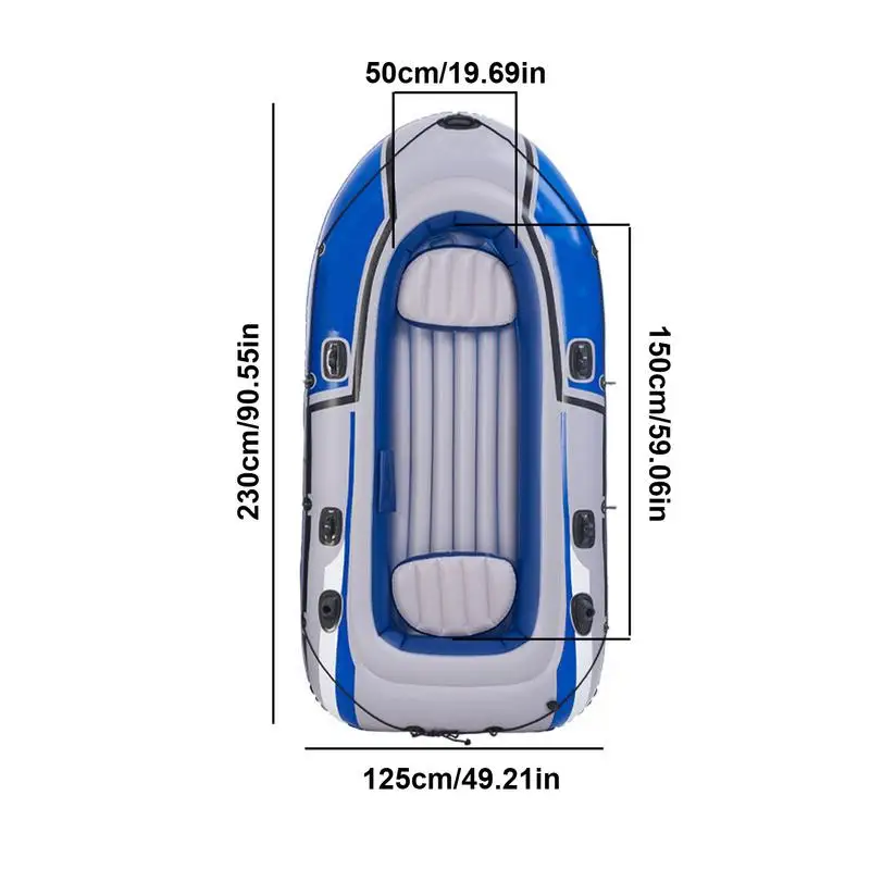 Надувная лодка из ПВХ для трех человек