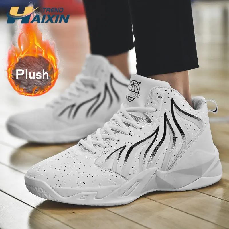 

2022 New Winter Warm Men's Shoes High Quality Comfortable Sports Casual Shoes Shock Absorption Non-slip Running Couple Sneakers