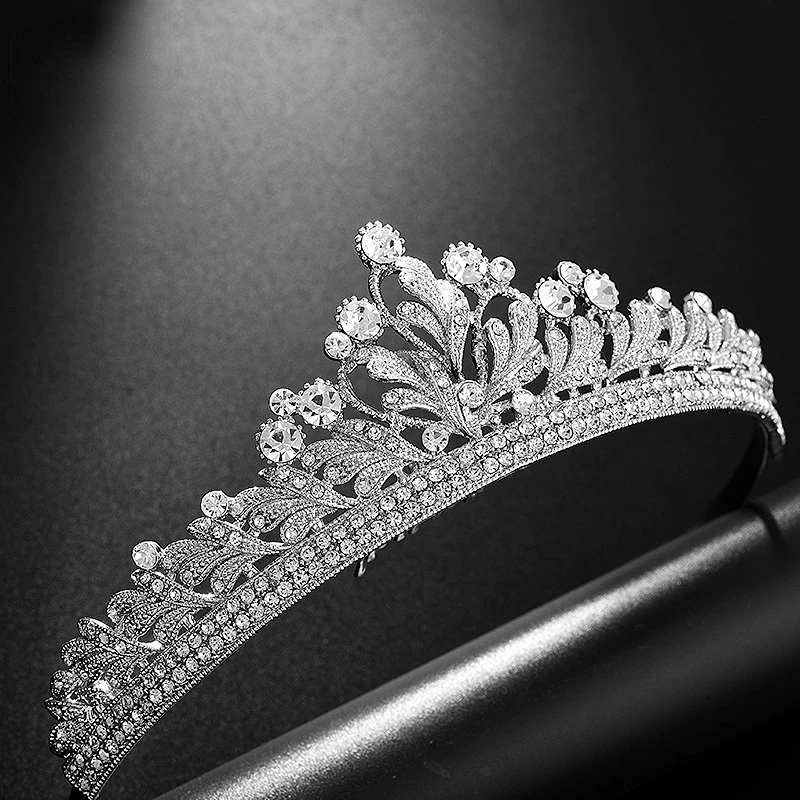 

Свадебные короны невесты тиары с фианитом ручной работы CZ свадебный головной убор для выпускного дня рождения аксессуары для волос ювелирн...