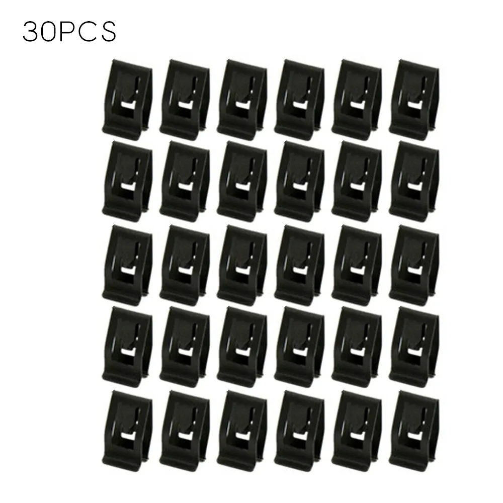 

30Pcs Car Front Console Dash Dashboard Auto Door Trim Metal Retainer Black Rivets Fastener Clips For Ford 1Mazda 1Audi 1Toyota