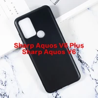 dirt resistant fitted case for sharp aquos v6 plus silicone caso matte soft black tpu case for sharp aquos v6 v6plus back cover