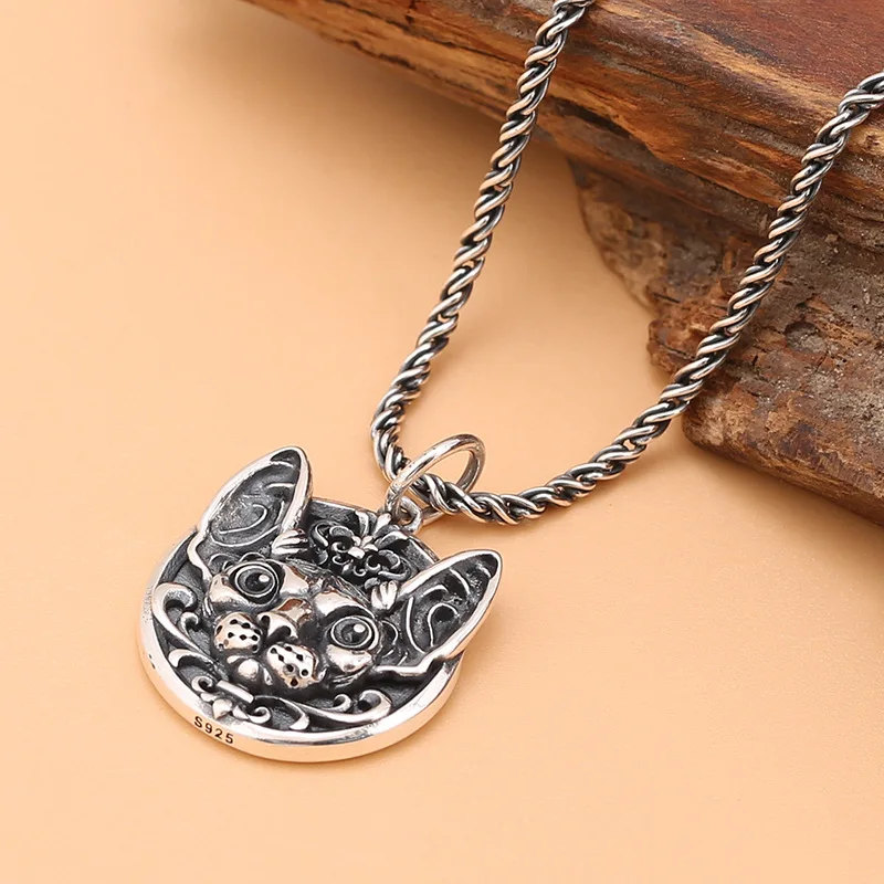 Модное ожерелье с кулоном в виде кошки и Сфинкса животным повседневное ювелирное