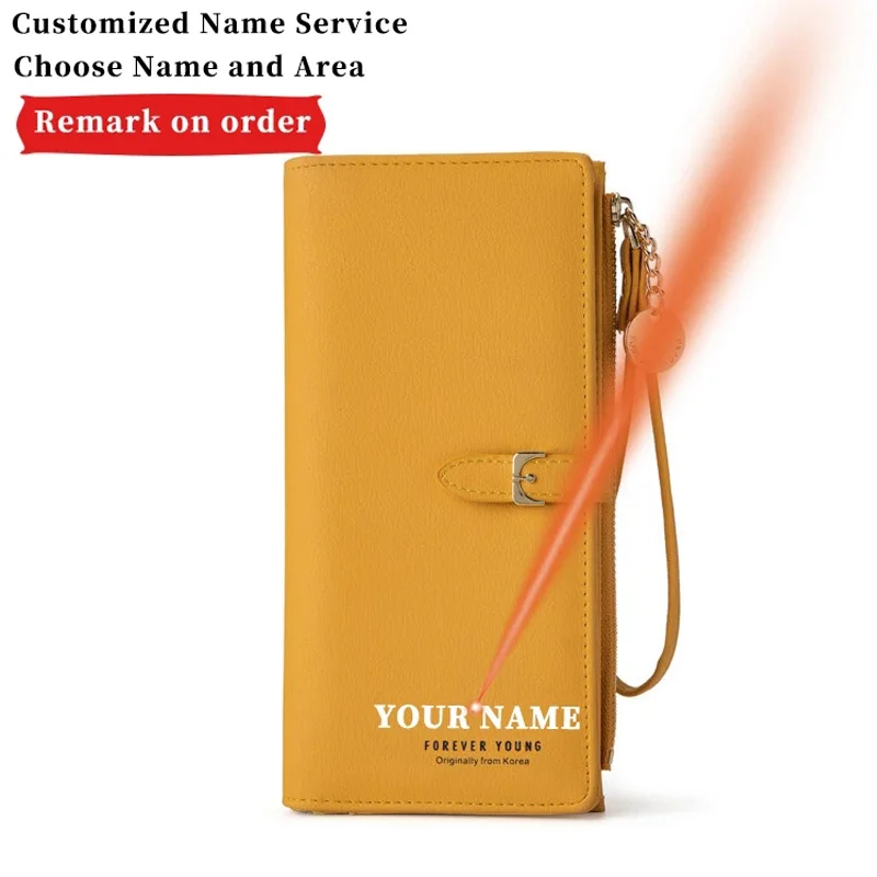 

Fashion Women Large Capacity Wrist Bag Long Female Clutch Zipper Hasp Phone Pocket Card Holder Ladies Christmas Present