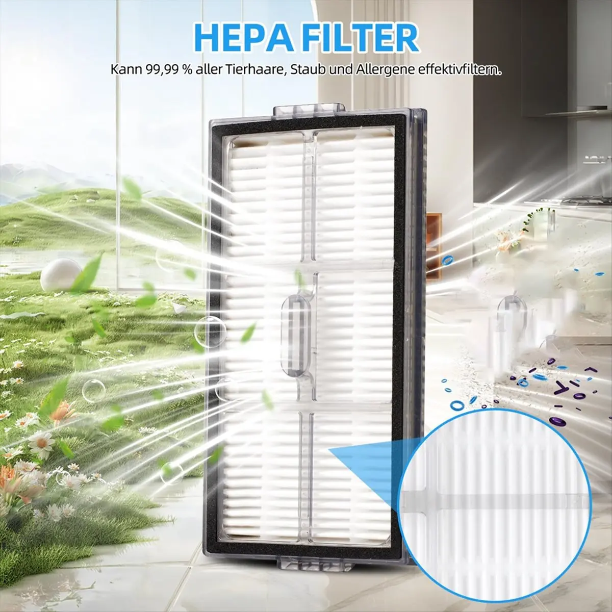 Фото Для Qrevo CurvX/Qrevo EdgeT/Saros 10R/S9 MaxV Тонкие детали Основная боковая щетка HEPA-фильтр Швабра Тканевый мешок для пыли [Zhenyi-TFBC] №2