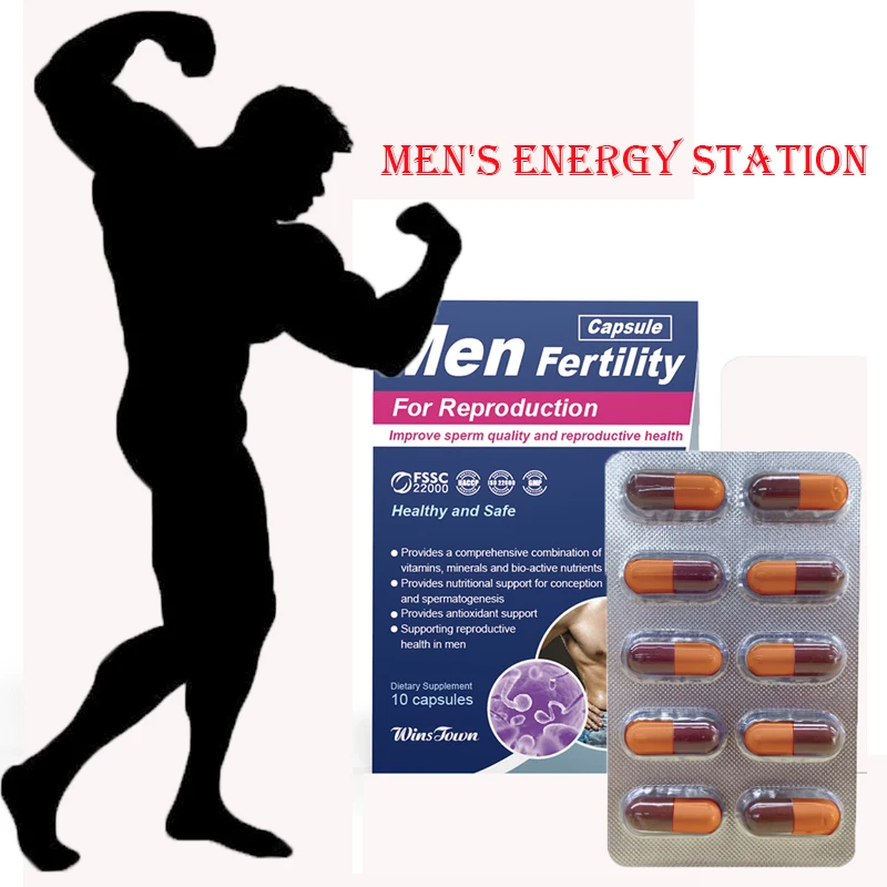 

Капсулы для рождаемости для мужчин, 10 таблеток, Обеспечивают антиоксидантную поддержку репродуктивной спермы для мужчин, обеспечивают пит...