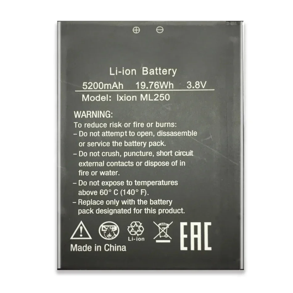 Аккумулятор мобильного телефона для DEXP Amper M Ixion ML250 AMPER E EL250 5200 мАч