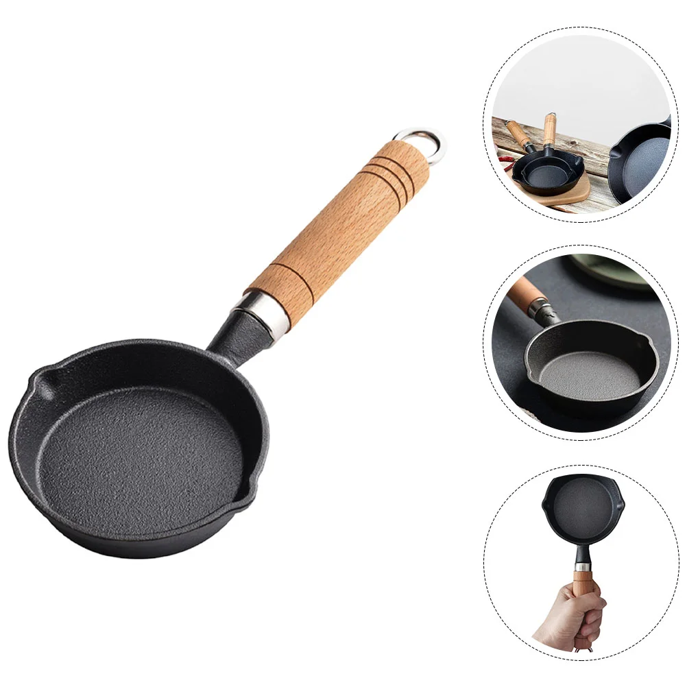 

Pan Egg Mini Grill Frying Cookware Nonstick Cooking Flat Fried Iron Cast Pancake Skillet Fry Omelet Griddle Induction Sauce