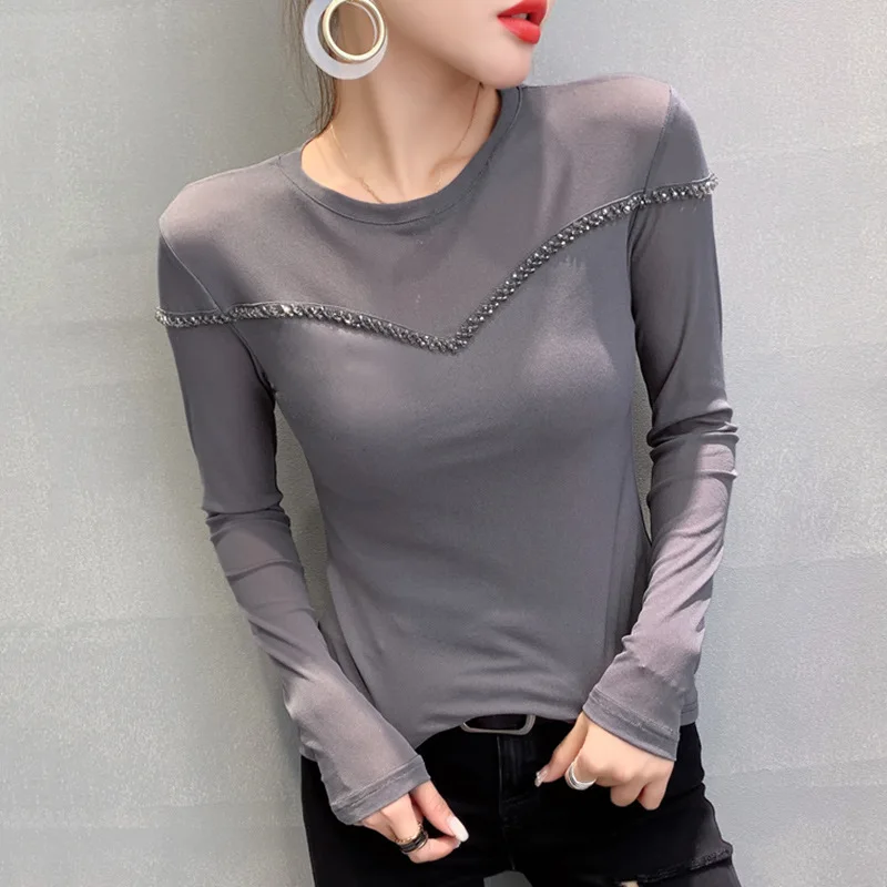 

2023 Tidal Current Top Women T-shirt Gauze Hollow Out Female Spring Summer Sexy Crop Tops Clothes Fashion ClothingTees Y2k Goth