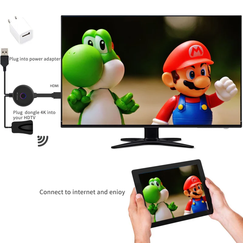 5K 4G Экран Thrower Беспроводной Wi-Fi Hdmi Co-Screener Pushbay Поддержка системы Iso Android Ко-Screening Anycast